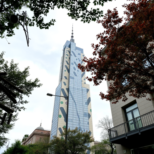 Picasso's Building and Eiffel Tower Together
