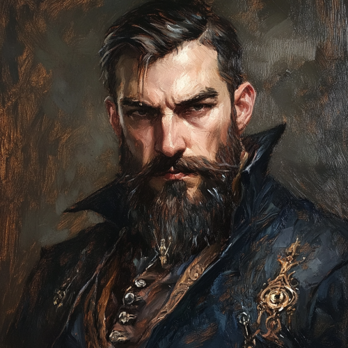 Portrait of Innkeeper in Barovia with Rat-like Features