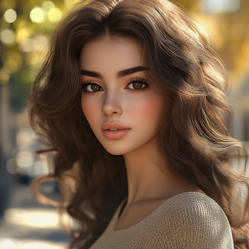 Portrait of a Persian Woman in the Park