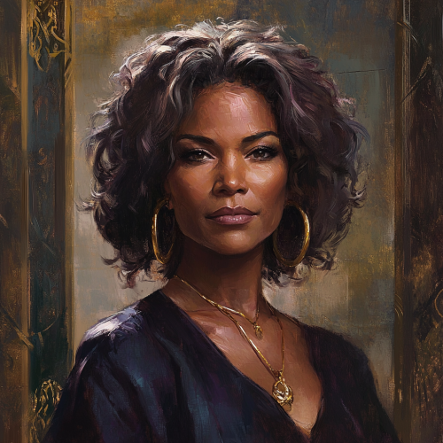 Portrait of middle-aged noble hunter in Gothic style.