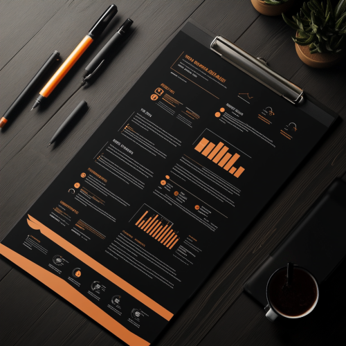 Professional Resume with Achievements and Metrics in Black