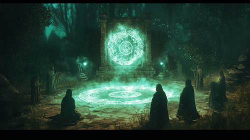 Protective Circle Around Crib Keeps Changelings Away