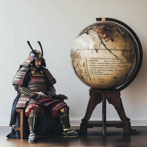 Realization of Earth's round shape by historical Japanese warlord.