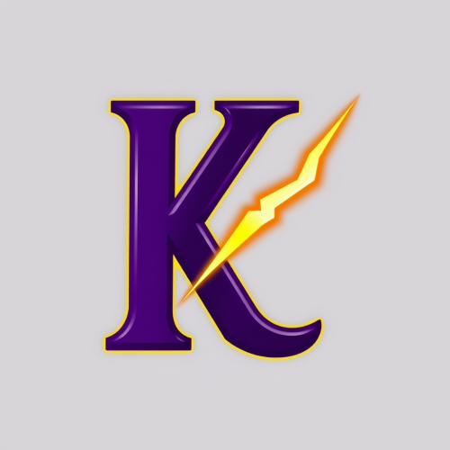 Regal Purple K with Striking Lightning Bolt