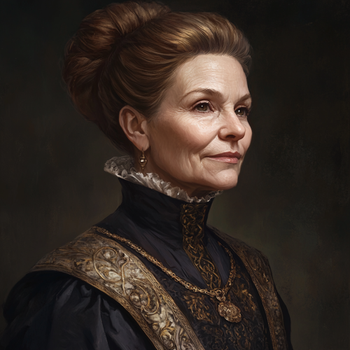 Renaissance portrait of older Slavic woman in Barovia