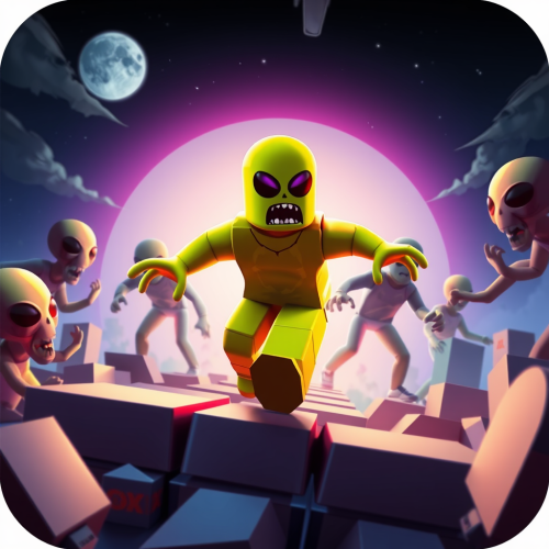 Roblox Player Escapes Aliens and Zombies Amid Obstacles