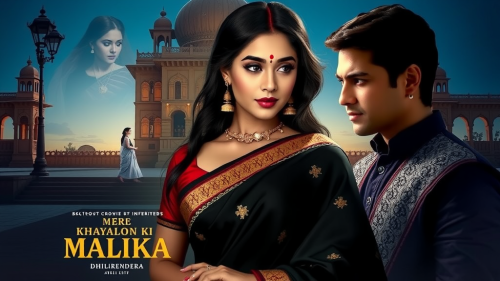 Romantic Bollywood movie poster: Mere Khayalon Ki Malika Romantic Bollywood movie poster: Mere Khayalon Ki Malika