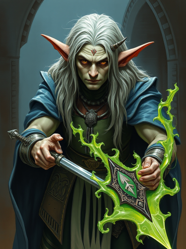 Ronnie James Dio as a Drow Elf