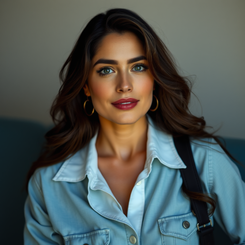 Salma Hayek's Real Life Portrait