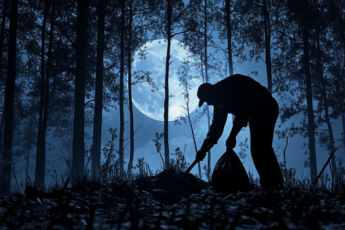 Samuel L Jackson finds buried money under moonlight