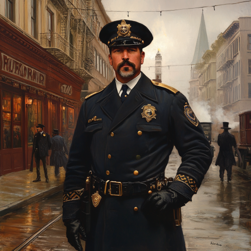 San Francisco Police Officer 1870 Strong Robust