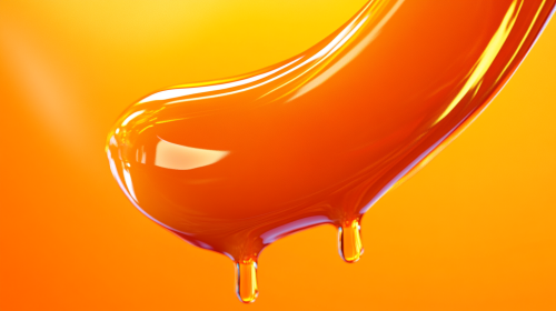 Shiny Orange Lip Gloss on Trendy Packaging