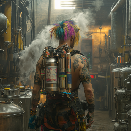 Skilled Jetpack Engineer in Industrial Workshop