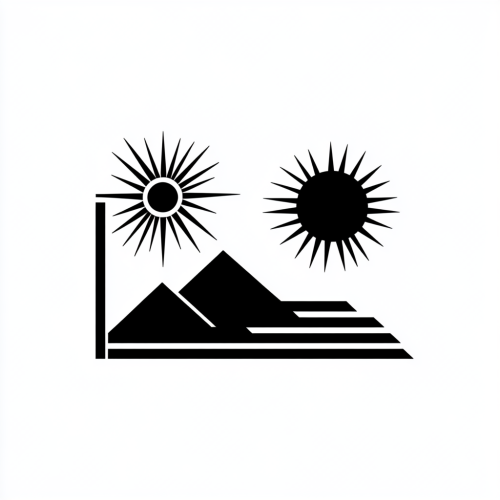 Sleek luxury brand logo with New Mexico theme