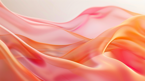 Soft pink and orange folder design in light gray.