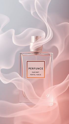 Soft textures for perfume packaging design.