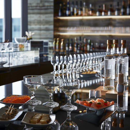 Vodka Tasting Lounge with Luxury Foods