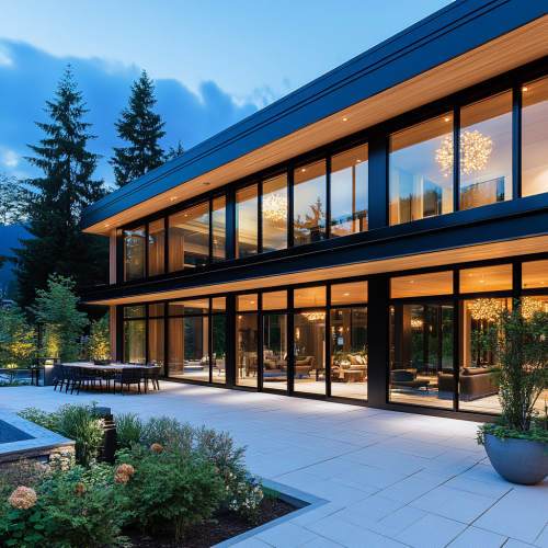 Sophisticated home in North Vancouver with modern architecture