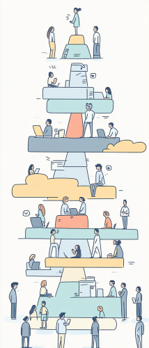 Startup tackles marketing challenges with minimalism cartoon.