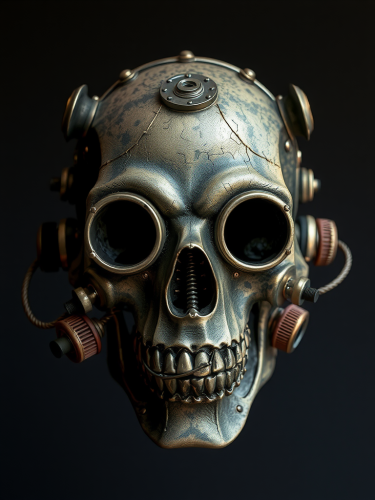 Steampunk skull mask accessory for Halloween costume Steampunk skull mask accessory for Halloween costume