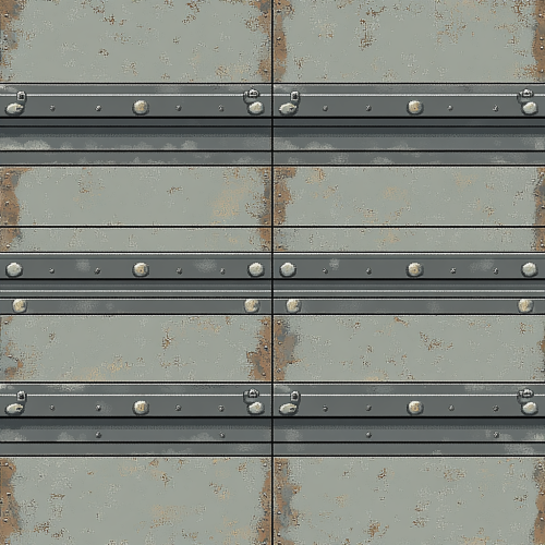 Steel I-Beam Texture: Industrial, Weathered Pixel Art Loop.