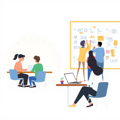 Students Collaborating and Brainstorming in Study Session