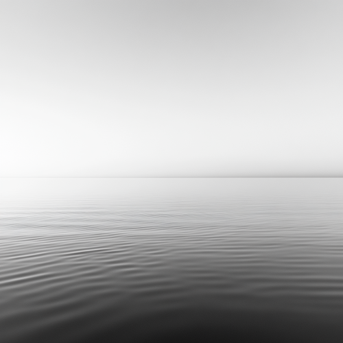 Stunning water reflection on gradient studio background beauty contrast calm.