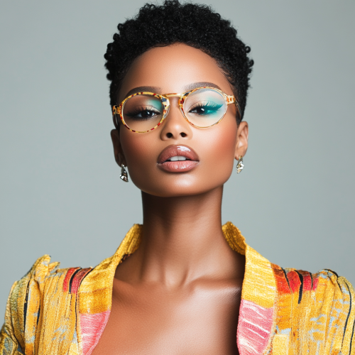 Stylish African-American Hair Stylist in Urban Fashion