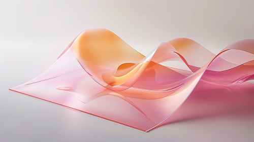 Stylish pink and orange folder with soft lighting