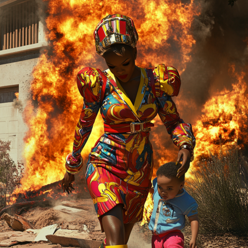 Superhero Black Woman Rescues Child From House Fire.