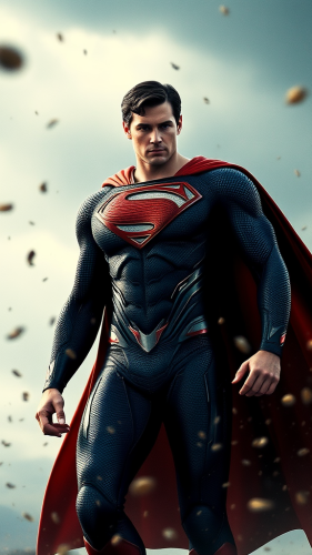 Superman: Henry Cavill in Man of Steel.