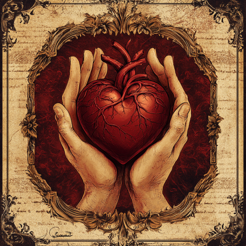 Symbolic Care Album Cover Design in Warm Tones Symbolic Care Album Cover Design in Warm Tones
