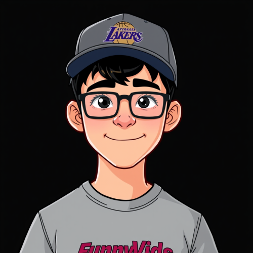 Teen Avatar with FunnyVids T-Shirt and Lakers Cap