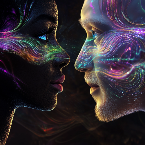 Telepathic Communication Between Black and White Individuals