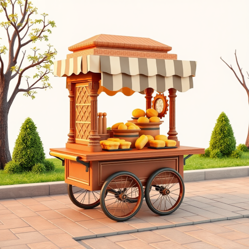 The 'Atti' Waffle Cart Architecture Render