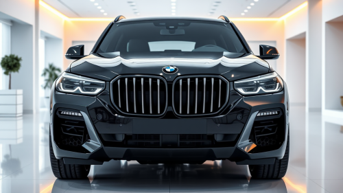 The 2025 BMW X5 in a Luxury Showroom