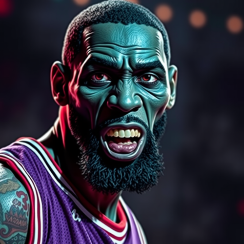 The 4K Image of Zombie LeBron James