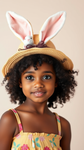 The African American Girl's Easter Celebration