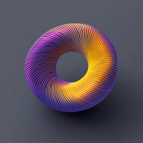 The Airy Donut with Gradient Colors