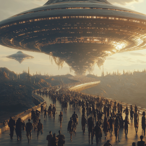 The Alien Mothership Connecting to Earth