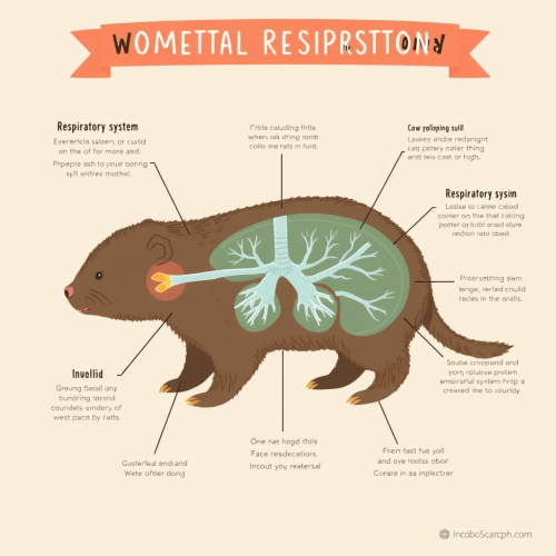 The Artistic Infographic of Wombat's Respiratory System