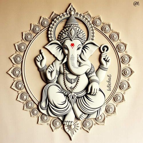 The Artistic Mandala of Ganesha