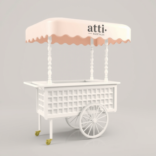 The Atti Waffle Cart in Pastel Architecture
