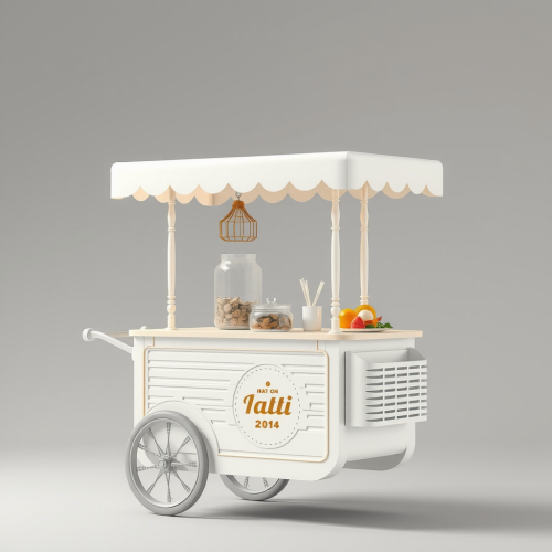 The Atti Waffle Cart in Pastel Architecture