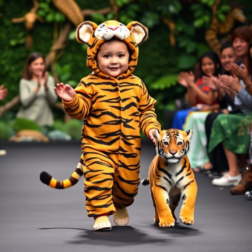 The Baby and Cub Duo's Jungle Runway Show