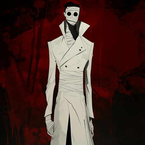 The Bandaged Man in White Trench Coat