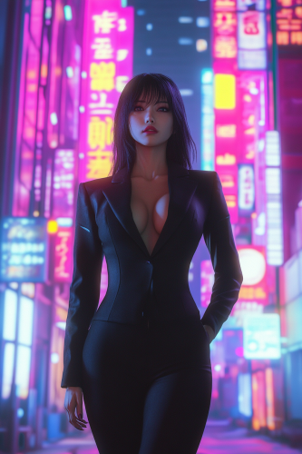 The Beautiful Cyberpunk Japanese Corporate Boss