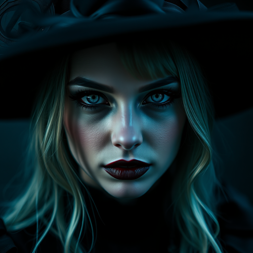 The Beautiful Gothic Witch Woman Portrait