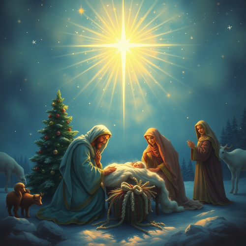 The Beautiful Scene of Jesus' Christmas Birth
