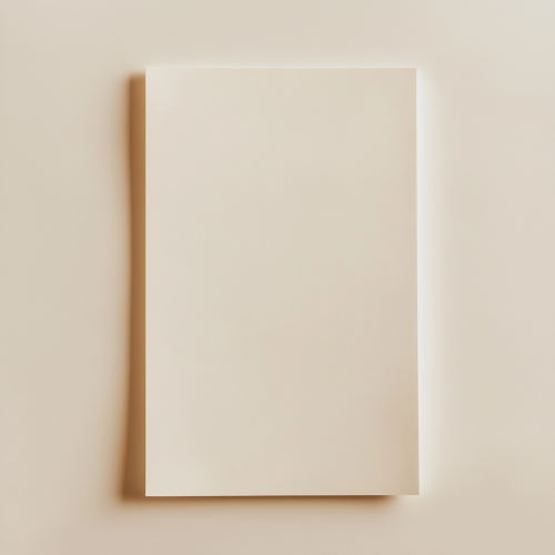 The Blank Paper on Neutral Background